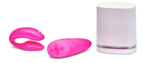 We-Vibe Chorus - вибратор для пар с сенсорным пультом и управлением через телефон розовый